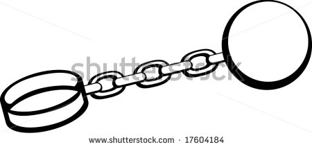450x212 Ball And Chain Clipart