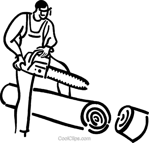 480x462 Chainsaw Clipart Man