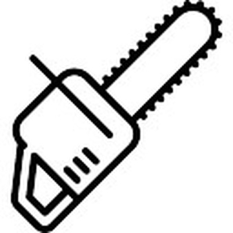 338x338 Chainsaw Clipart Vector