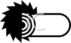 300x182 Black And White Chainsaw Icon Clipart Picture