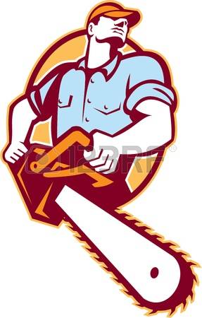 287x450 Chainsaw Clipart Red