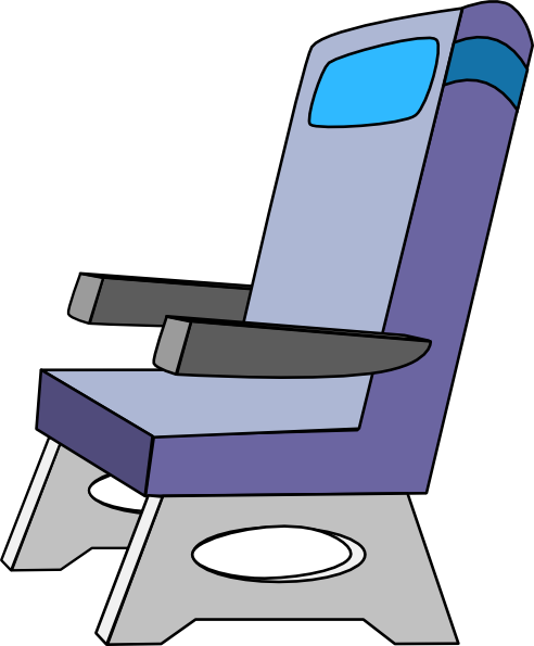 492x595 Airplane Seat Clip Art