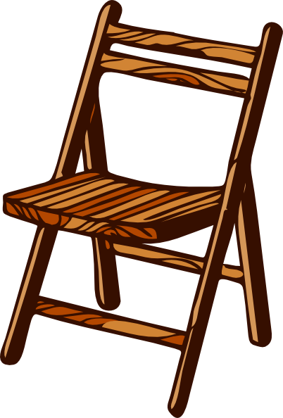 402x594 Wooden Folding Chair Clip Art