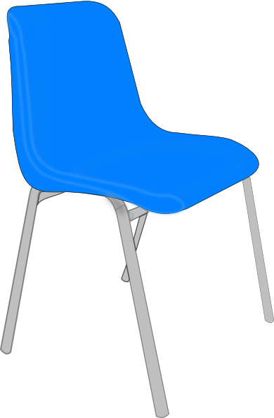 390x594 Classroom Blue Chair Clip Art