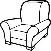170x170 Chair Clipart B W