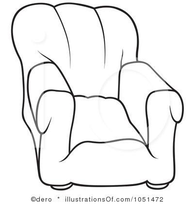 400x420 Easy Chair Clipart