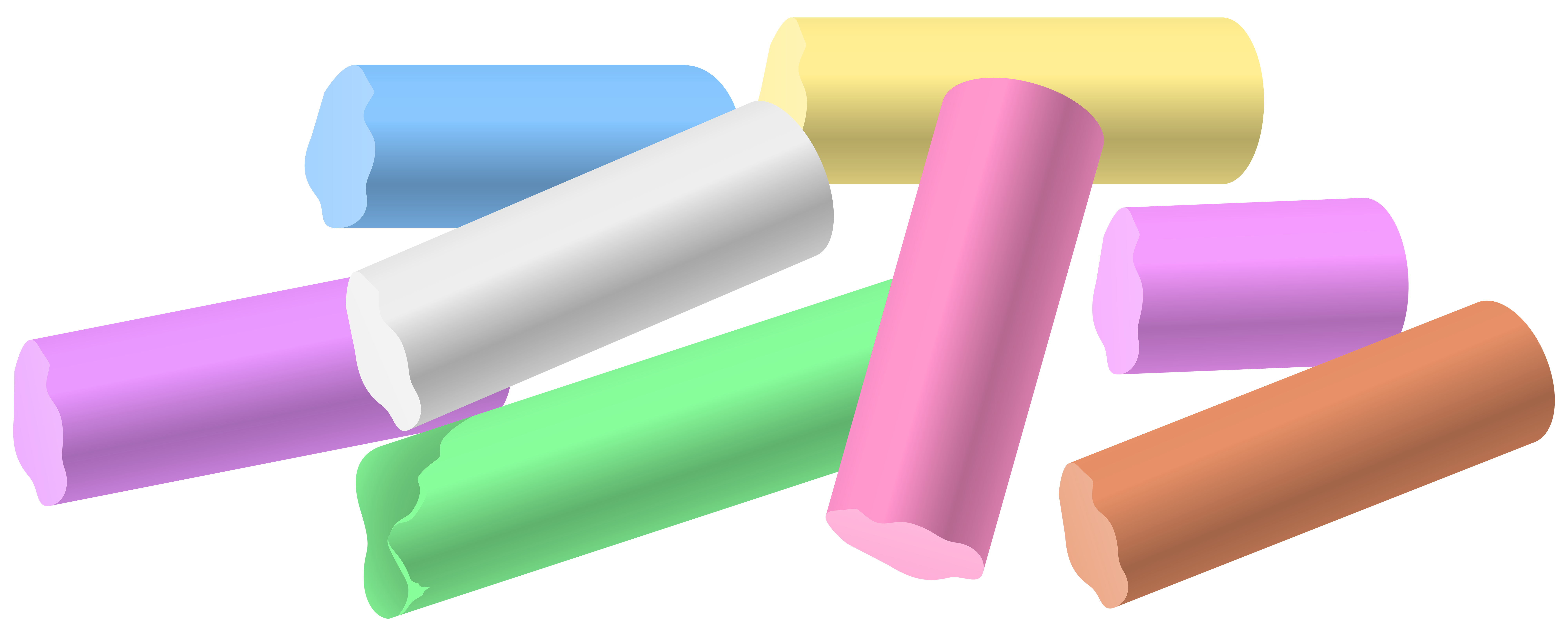 8000x3227 Chalk Pieces Png Clip Art