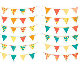 340x270 Chalkboard Bunting Clipart Flags Clipart Doodle Bunting