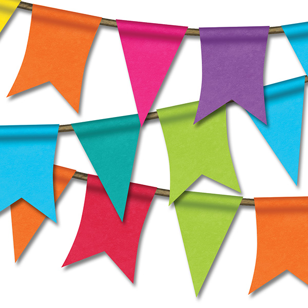 600x600 Pennant Banners Clip Art