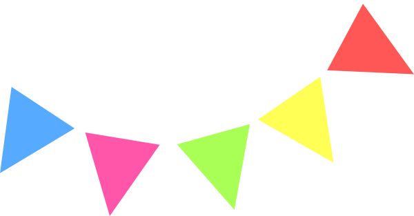 600x313 Rustic Clipart Pennant Banner