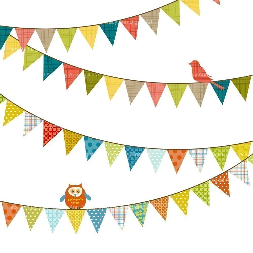 1000x1000 Pennant Banner Clipart