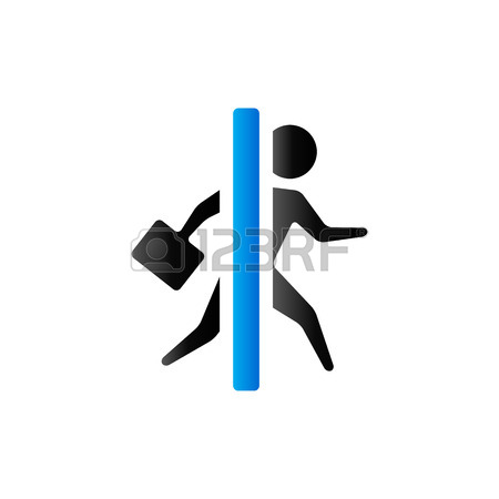 450x450 Businessman Challenge Icon In Duo Tone Color. Businessman Boundary