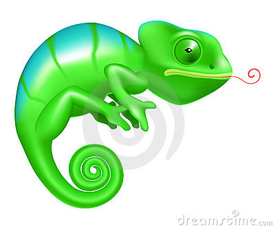 400x333 Chameleon Clip Art