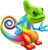 162x170 Chameleon Clip Art