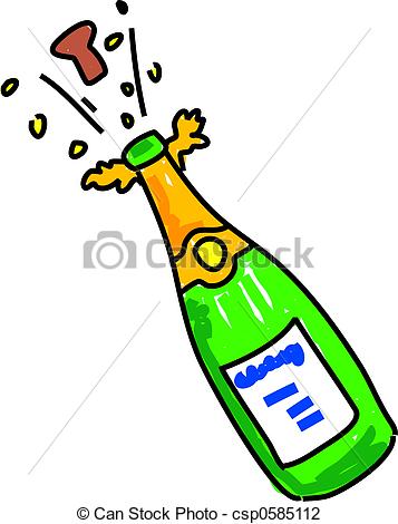 357x470 Champagne Bottle Clip Art