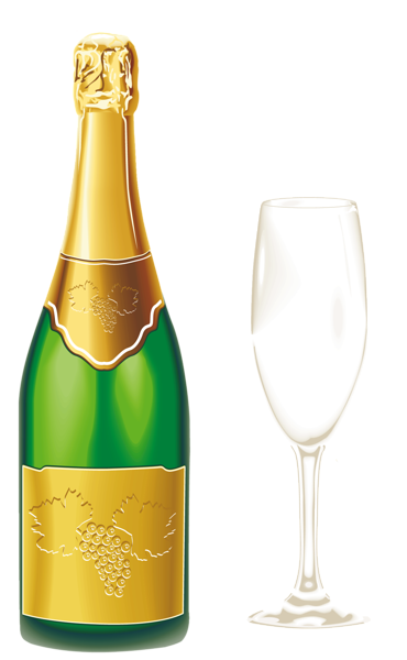 370x600 Champagne With Glass Png Datas Natal E Ano Limpas