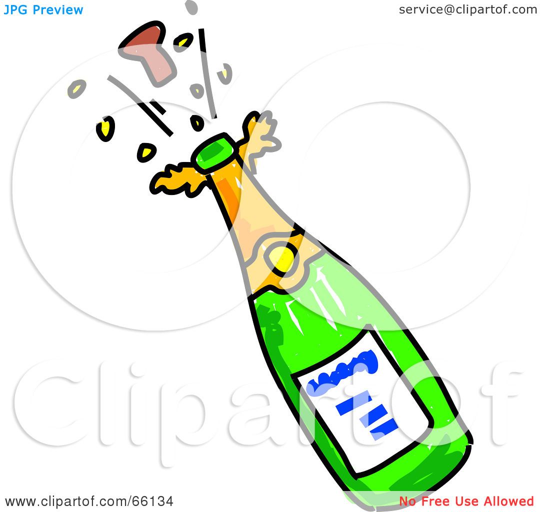 1080x1024 Royalty Free (Rf) Clipart Illustration Cork Poppingf