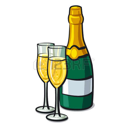 450x450 Bottle Clipart Champagne Glass