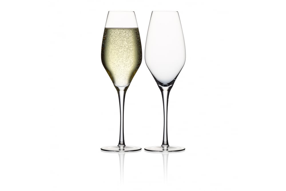 1000x667 Andrew James Set Of 2 Illustro Crystal Glass Champagne Flutes
