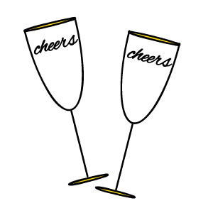 300x300 Champagne Glass New Year Clip Art Merry Christmas Amp Happy New