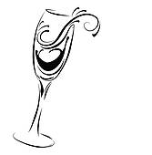 167x170 Champagne Glass Clip Art