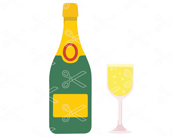 340x270 Champagne Clip Art Etsy