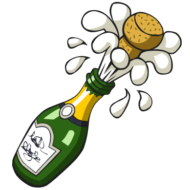 389x389 Ist Popping Champagne Bottle Free Images