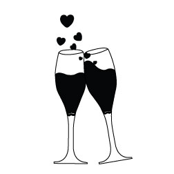 252x252 Wine Clipart Wedding Champagne Glass