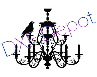 340x270 Chandelier Clip Art Etsy