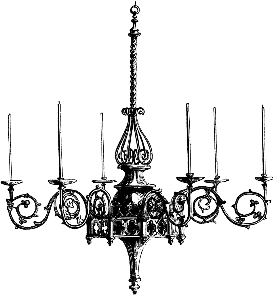 952x1024 Chandelier Clipart Free Clipart Images