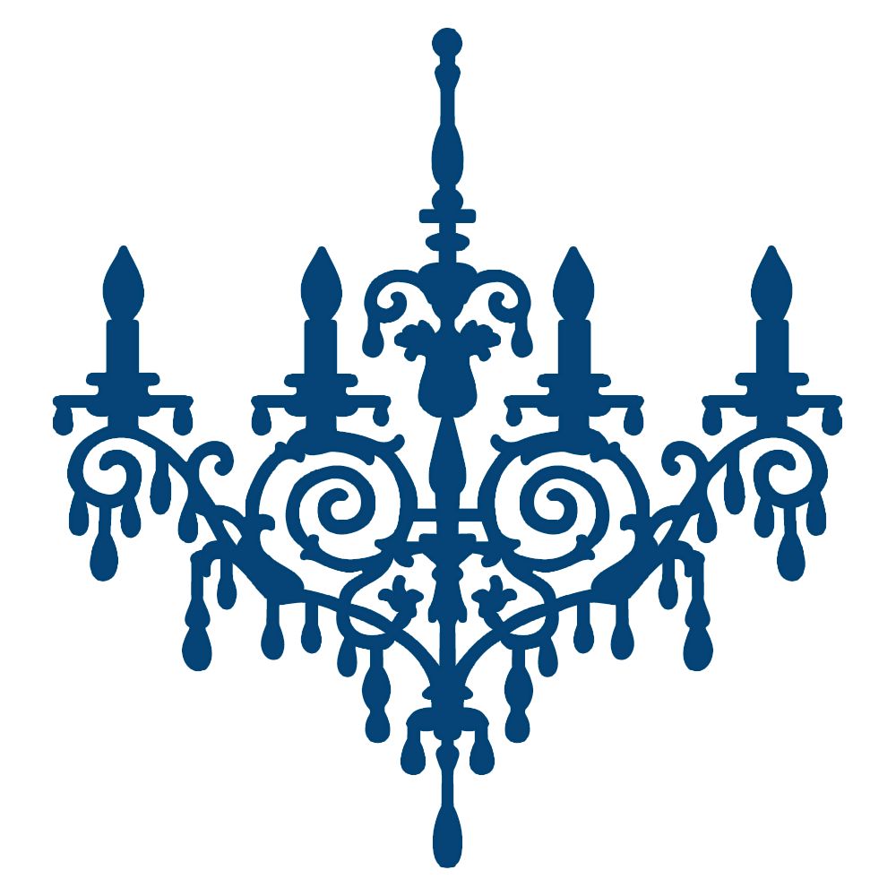 1000x1000 Chandelier Clipart Stencil