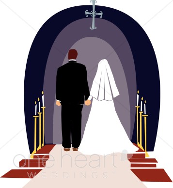 357x388 Wedding Chapel Clipart