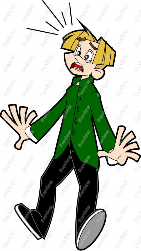 451x800 Scared Male Character Clip Art