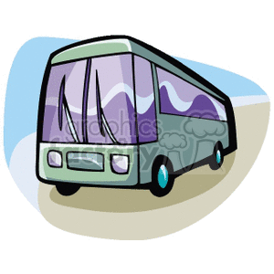 300x300 Royalty Free Charter Bus 172432 Vector Clip Art Image