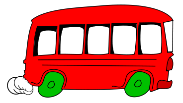 368x208 Bus Clipart Animated