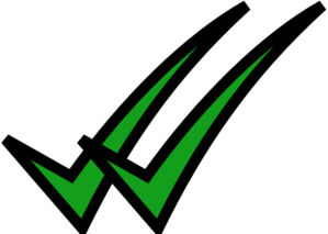 299x213 Double Check Mark Clip Art