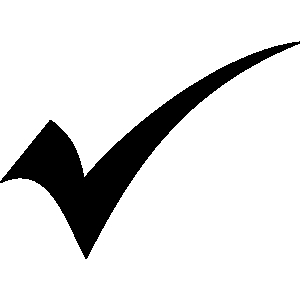 300x300 Check Mark Symbol Clip Art