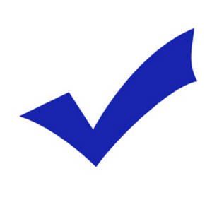 300x300 Clipart Picture Of A Blue Check Mark