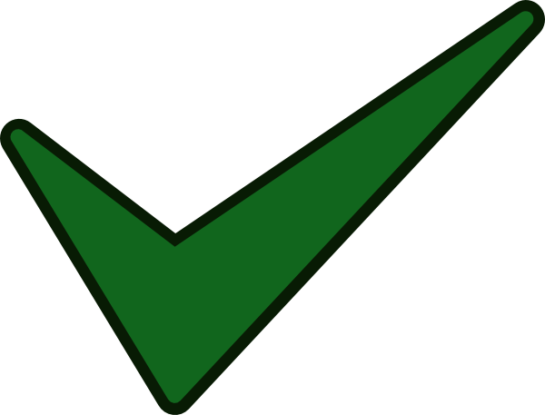 600x457 Green Tick Green Check Mark Clip Art