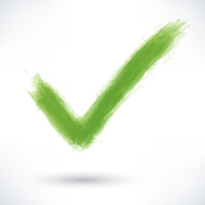 300x300 Green Check Mark Vector Illustration Royalty Free Stock Image