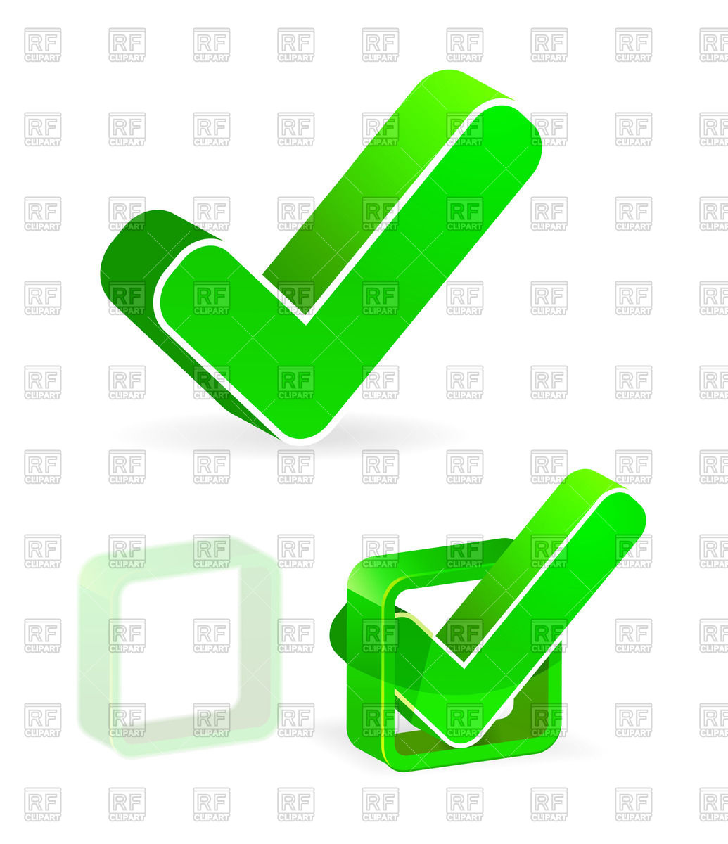 1035x1200 Green Check Box With Check Mark Royalty Free Vector Clip Art Image