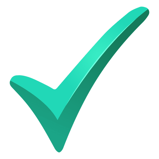512x512 Turquoise Tick Check Mark