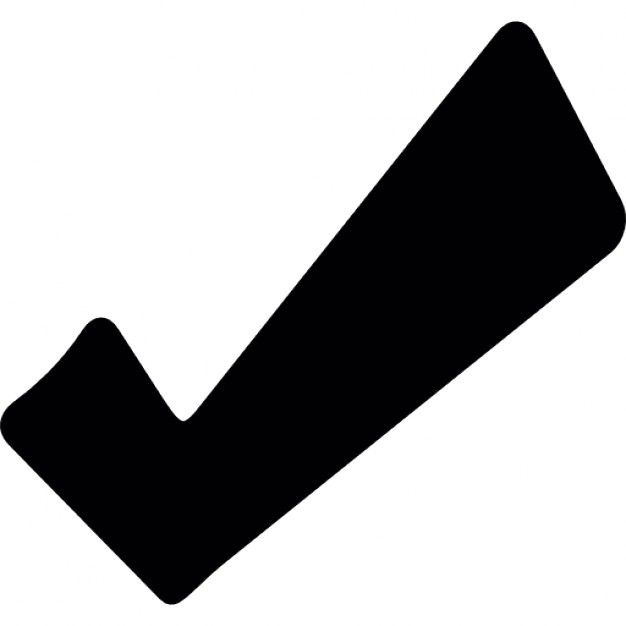 626x626 Check Mark Bold And Black Icons Free Download