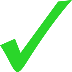 298x297 Green Check Clipart