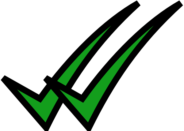 600x428 Double Check Mark Clip Art