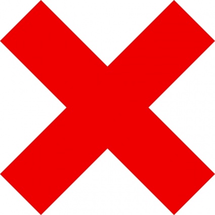 425x425 Not Ok Mark Clip Art Vector, Free Vector Images