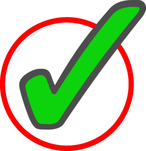 288x299 Green Check Mark In Circle 1 Clip Art