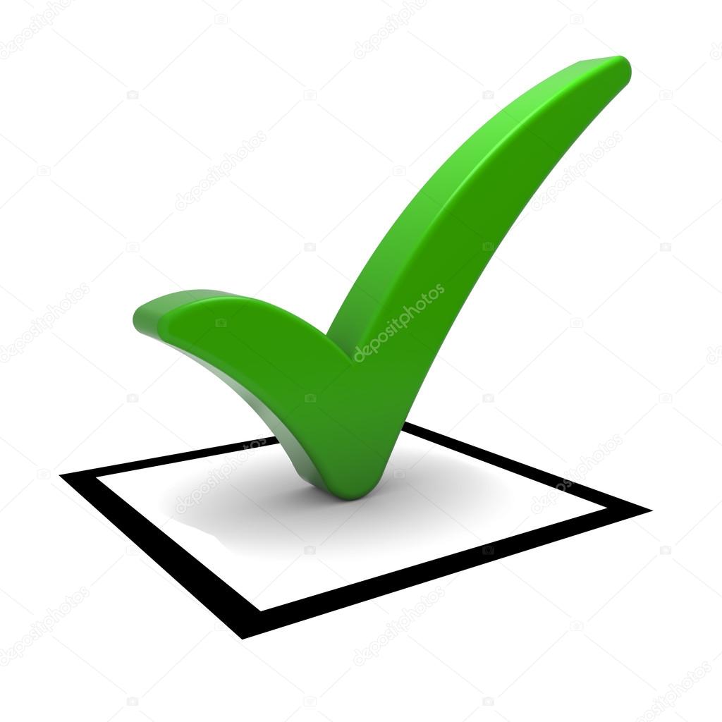 1024x1024 Green Tick Symbol Stock Photo Outstyle