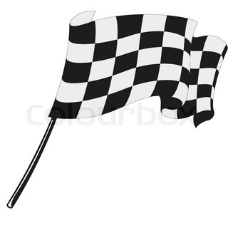 320x320 Checkered Flag Racing. Stock Vector Illustration. Clip Art Stock
