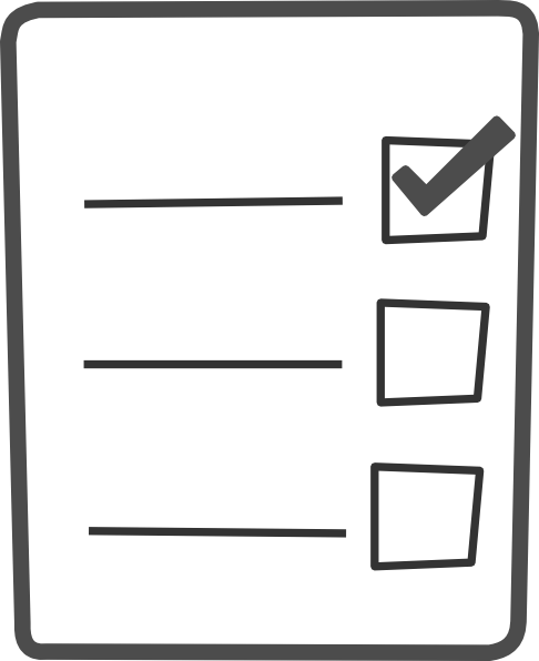 486x596 Checklist Clipart Black And White Letters Format
